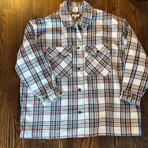 Nordstrom Plaid Shacket 1x NWT